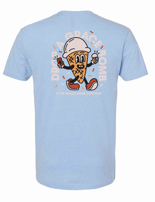 SPRINKLES T (Heather Columbia Blue)